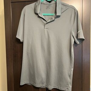 Nike Men's Gray Dri-Fit Golf Polo shirt